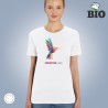 Premium T-Shirt weiß Textildruck